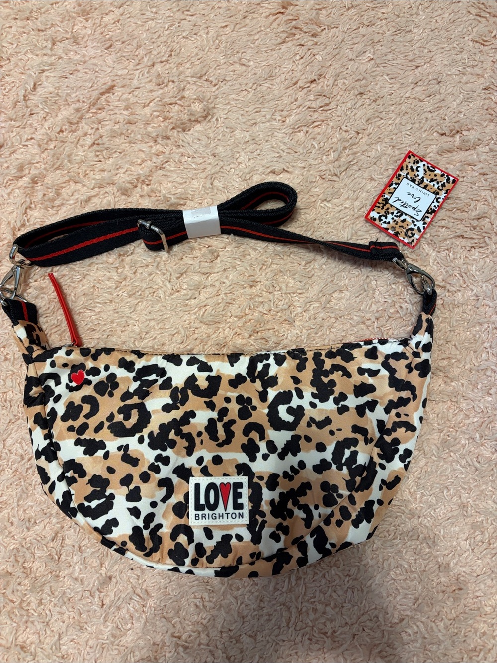 NWT Brighton Spotted Love Swing Bag